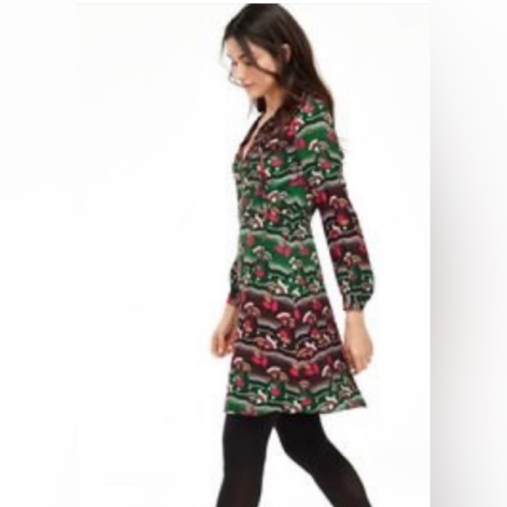 BODEN Green/ Multicolor dress.  Perfected condition, 14L.